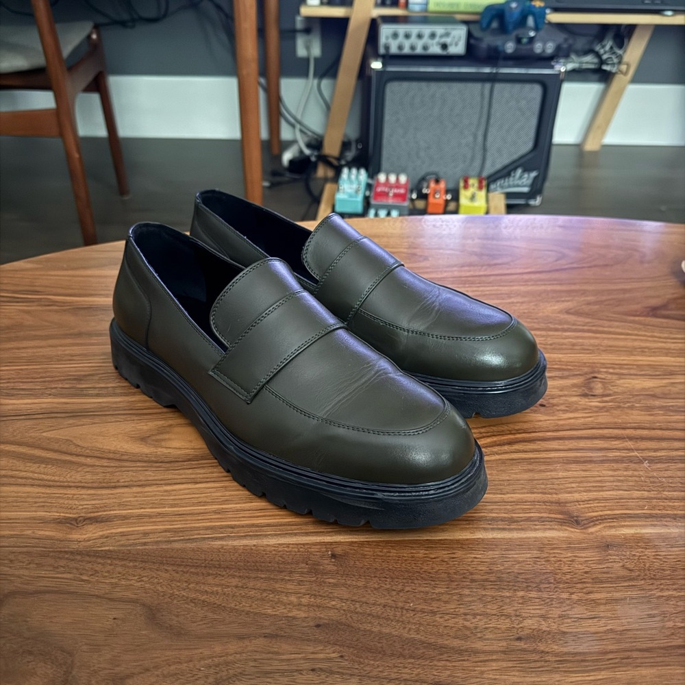 Matt & Nat Olive Green Loafers